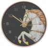 vidaXL Wanduhr Golden und Wei&szlig; &Oslash;29,5 cm Polystyren und Glas
