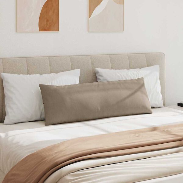 vidaXL Sofakissen 2 St&uuml;ck Taupe 120 x 40 cm Stoff