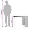 vidaXL 5-tlg. Garten-Essgruppe Klappbar Braun Poly Rattan