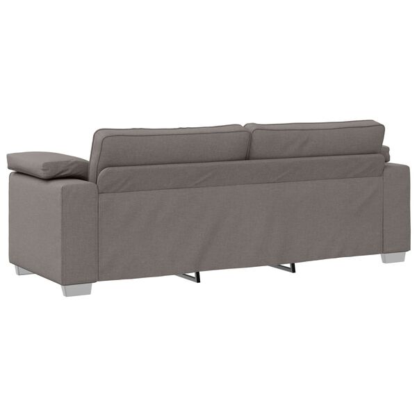 vidaXL Sofa Taupe Gesamtabmessungen: 219 x 80 x 80 cm (B x T x H)