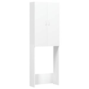 vidaXL Waschmaschinenschrank Wei&szlig; 64x25,5x190 cm