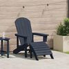 vidaXL Adirondack-Stuhl Marineblau 82 x 74 x 92 cm HDPE