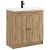 vidaXL Badezimmerm&ouml;bel-Set Artisan-Eiche 56 x 37,5 x 81 cm