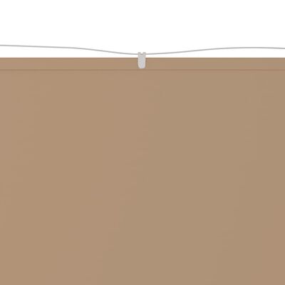 vidaXL Senkrechtmarkise Taupe 140x360 cm Oxford-Gewebe