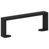 vidaXL M&ouml;belbeine 2 pcs Schwarz 28,1 x 4 x 10 mm Eisen