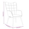 vidaXL Relaxsessel mit Hocker Blau Stoff