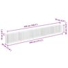 vidaXL Gabionen-Hochbeet Verzinkter Stahl 450&times;30&times;60 cm