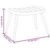 vidaXL Relaxsessel mit Hocker Schwarz Samt