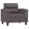 vidaXL Sessel Grau 60 cm Kunstleder