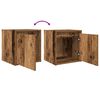 vidaXL Wand-Nachttische 2 Stk. Altholz-Optik 38x34x40 cm