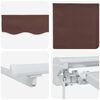 vidaXL Manueller Markisenrahmen mit LEDs Braun 3 x 2,5 m