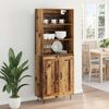 vidaXL Highboard 2 pcs Altholz Holzwerkstoff