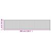 vidaXL Teppich Rechteckig Braun 60x300 cm Bambus