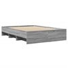 vidaXL Bettgestell Grau Sonoma 140x200 cm Holzwerkstoff