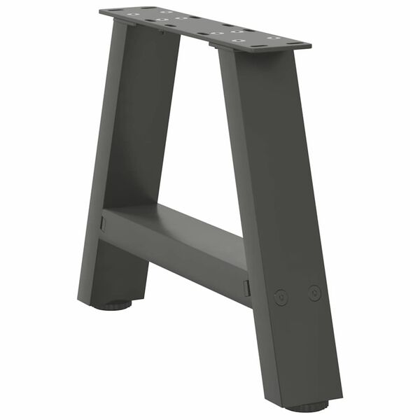 vidaXL Couchtischbeine A-Form 2 Stk. Anthrazit 50x(30-31) cm Stahl
