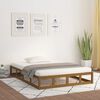 vidaXL Massivholzbett Honigbraun 200x200 cm