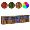 vidaXL LED-Sideboard Altholz 283 x 37 x 67 cm Holzwerkstoff