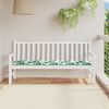 vidaXL Gartenbank-Kissen Floral Gr&uuml;n 180 x 50 x 4 cm Oxford Stoff