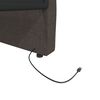 vidaXL Tagesbett USB Dunkelbraun Stoff 90x200 cm