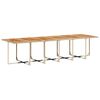 vidaXL 17-tlg. Garten-Essgruppe mit Kissen Beige Poly Rattan