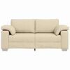 vidaXL Sofa 140cm Creme Stoff