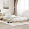 vidaXL Bodenbettrahmen Sonoma 100 x 200 cm Holzwerkstoff