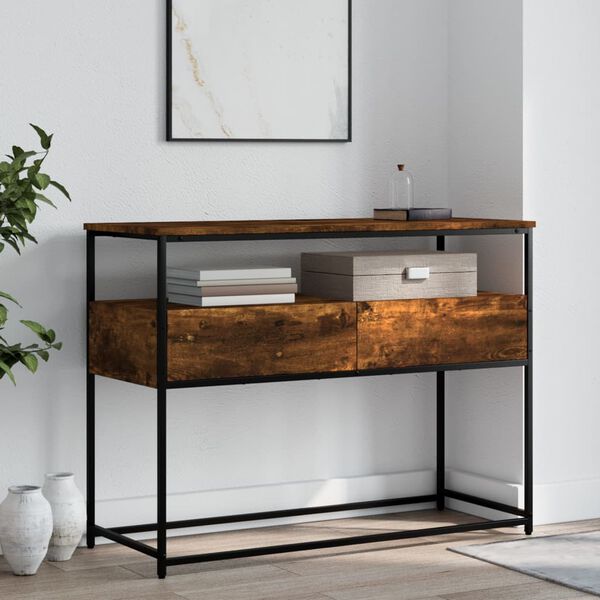 vidaXL Konsolentisch R&auml;uchereiche 100x40x75 cm Holzwerkstoff