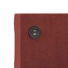 vidaXL Tagesbett mit Matratze USB Weinrot Stoff 90x200 cm
