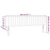 vidaXL Kopfteile Schwarz 160x5x78/88 cm Stoff