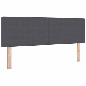 vidaXL Kopfteil mit Kopfteil Dunkelgrau 160 cm Kunstleder