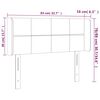vidaXL LED Kopfteil Creme 83x16x78/88 cm Stoff