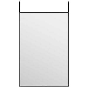 vidaXL T&uuml;rspiegel Schwarz 40x60 cm Glas und Aluminium