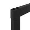 vidaXL Brennholzregal Schwarz 110x30x61 cm Stahl