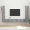 vidaXL TV-Schrankset 8 pcs Graues Sonoma Holzwerkstoff