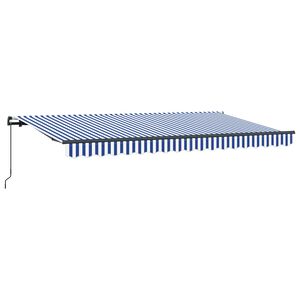 vidaXL Einziehbare Markise Blau 400 x 200 cm Stoff