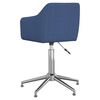 vidaXL Esszimmerstuhl Drehbar Blau Stoff
