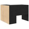 vidaXL Eck-Schreibtisch Schwarz Eichen-Optik 102 x 88 x 75 cm