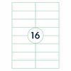 rillprint Selbstklebende Aufkleber Etiketten 105x37 mm 1000 Blatt Wei&szlig;