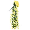 vidaXL Weihnachtskr&auml;nze Blumen 3 Stk. Gelb 85 cm