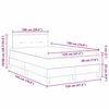 vidaXL LED Boxspringbett mit Matratze Dunkelgr&uuml;n 120 x 190 cm Samt