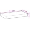 vidaXL Schweberegale 3 Stk. 60x20x4 cm Massivholz Akazie &Ouml;lbehandelt