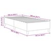 vidaXL Plattformbettgestell Creme 100 x 200 cm Stoff