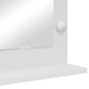 vidaXL Waschtischspiegel Wei&szlig; 60 x 55 x 18 cm Glas und furniertes Holz