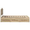 vidaXL Bettrahmen Sonoma-Eiche 75 x 190 cm Ingenieurs Holz