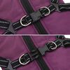 vidaXL Hundemantel mit Geschirr Wasserdicht Reflektierend Lila L32