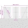 vidaXL Zaun mit Pfosten Gr&uuml;n 1,4 x 10 m Stahl und PVC