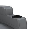 vidaXL Massagesessel mit Aufstehhilfe Anthrazit Kunstleder