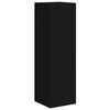 vidaXL TV-Schrankset Wandmontiert 4 pcs Schwarz Holzwerkstoff