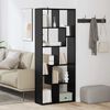 vidaXL B&uuml;cherregal Schwarz Eichen-Optik 67 x 25 x 162 cm Holzwerkstoff