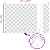 vidaXL Zaunpfosten Silber 10 x 1 m (40 x 40 mm Maschen) Stahl
